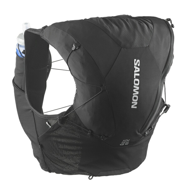サロモン ADV SKIN 12 レディース ランニングベスト L BLACK/Asphalt #LC2464100 送料無料 SALOMON