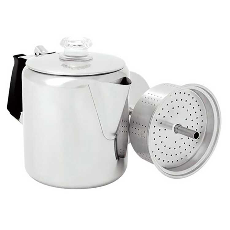 【在庫限り】 ジーエスアイ ステンレス パーコレーター 6CUP 高さ15.5cm(880ml) #11870006B-000 送料込み(沖縄・離島を除く) 【在庫限り】 GSI OUTDOORS