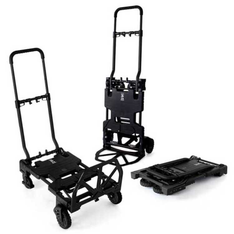 花岡車輌 F-CART 2×4(フラットカートツーバイフォー)  W38.5×D64×H13cm ブラック #FCART2X4-BK 送料無料