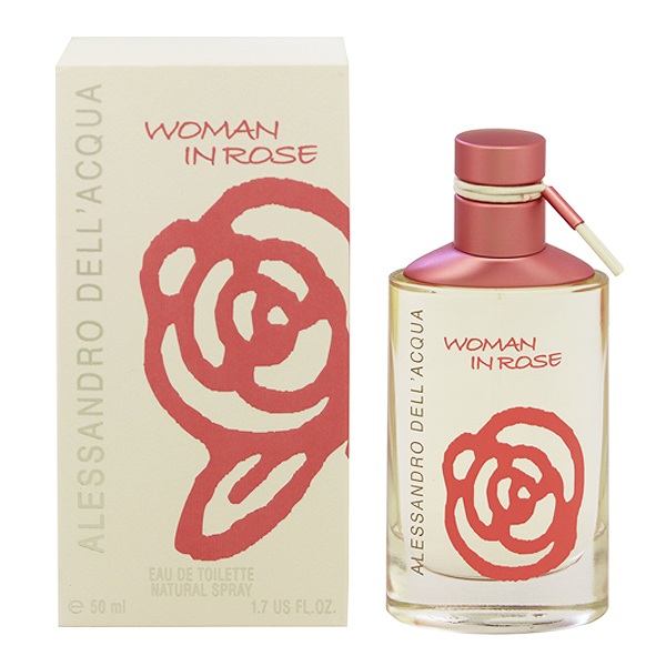 香水 レディース アレッサンドロ デラクア ウーマン イン ローズ EDT・SP 50ml 送料込み(沖縄・離島を除く) プレゼント 贈り物 ギフト ALESSANDRO DELLACQUA WOMAN IN ROSE ALESSANDRO DELLAACQUA