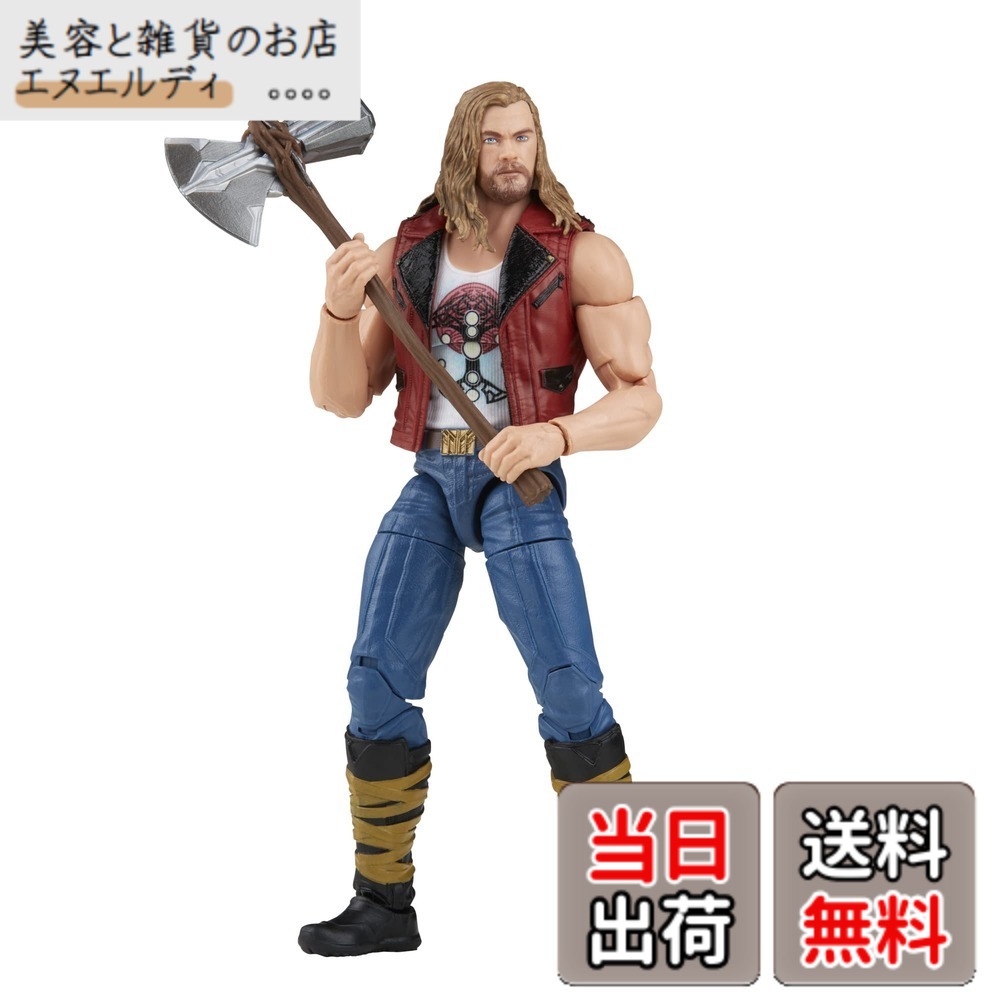 【貨物輸送無料】ハズブロ(HASBRO) MARVEL マーベル レジェンド・シリーズ ソー:ラブ・アンド・サンダー ラベジャー ソーF1408 置き目品 6in(15多情多感)大きさ 動き図形 佩び物1個 ビルド・ア・フィギュア・パーツ付き添い人 色：該当なし、大きさ：該当なし