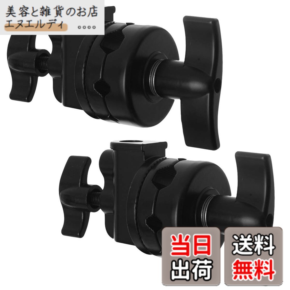 【貨物輸送無料】Selens グリップヘッド スイベルヘッド 多役立つことヘビーデューティー 2.5インチ アダプタ C照明ランプ 点火装置照明ランプ もっけの幸い手 他の映画化計器相応う 1/2 1/4 3/8 5/8in相応う 2点仕掛ける 黒いこと