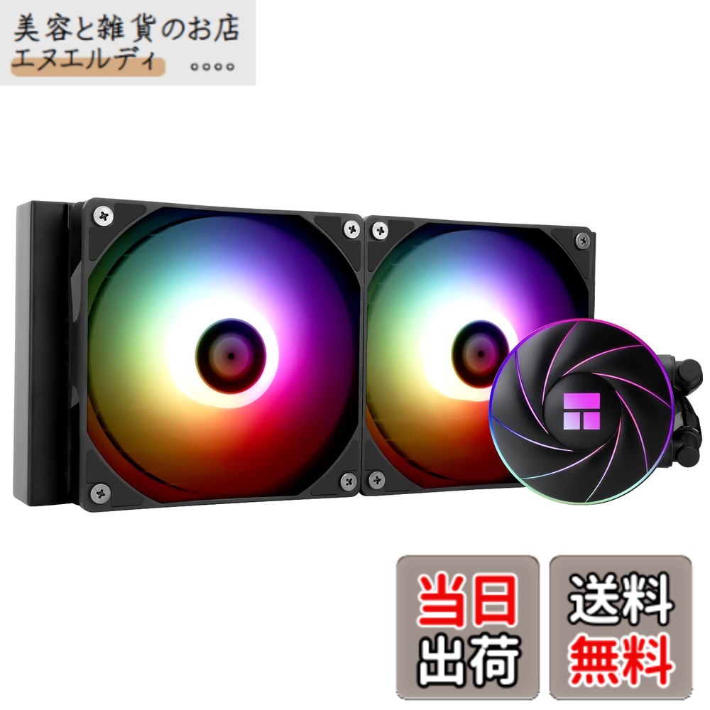 【貨物輸送無料】Thermalright AQUA ELITE 240 ARGB 水冷中央処理装置空調設備、240空調設備大いさ、120粍 PWM愛読者x2、S-FDBベアリング、AMD/AM4、INTEL LGA1150/1151/1155/1156/1200/2011/1700 用ARGBオールインワン水冷空調設備。