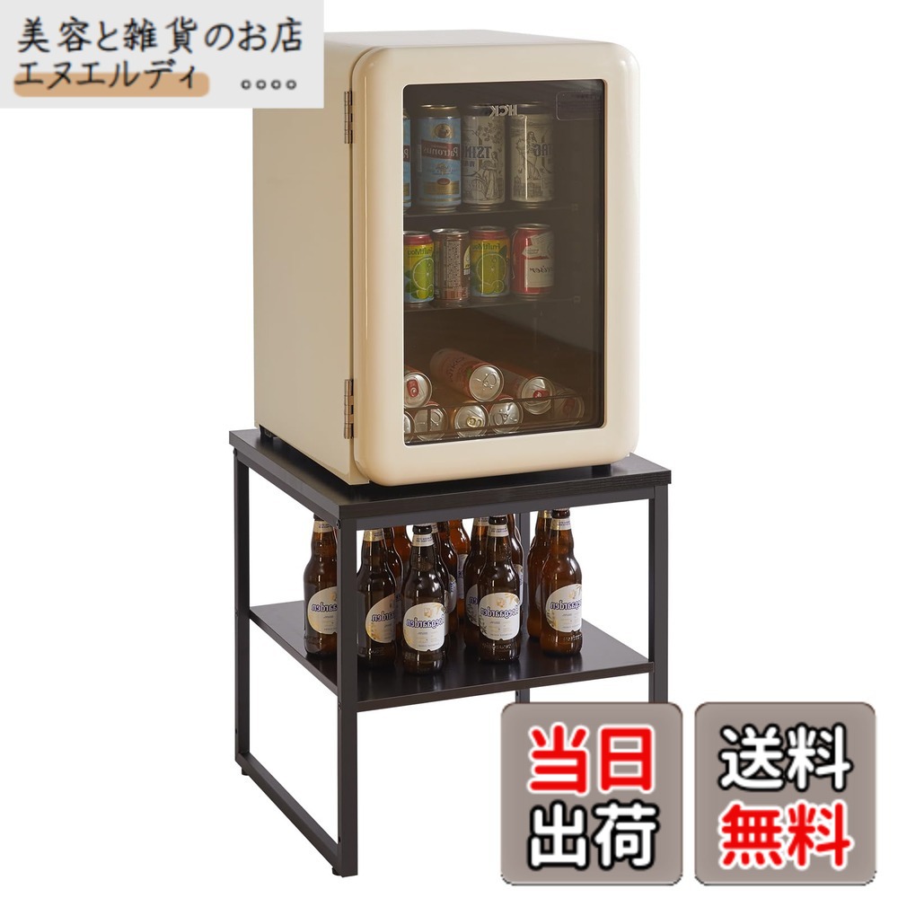 【貨物輸送無料】Aibiju サイドテーブル 四角四面 電気冷蔵庫仕合わせ 色：黒いこと、大きさ：抽き出しなし