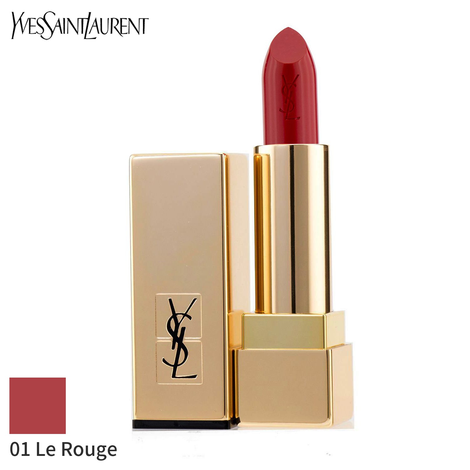 イヴサンローラン リップスティック Yves Saint Laurent 口紅 ルージュピュールクチュール 01 ルルージュ 3 8g メイクアップ リップ 落ちにくい 誕生日プレゼント ギフト 人気 ブランド コスメ 本命ギフト