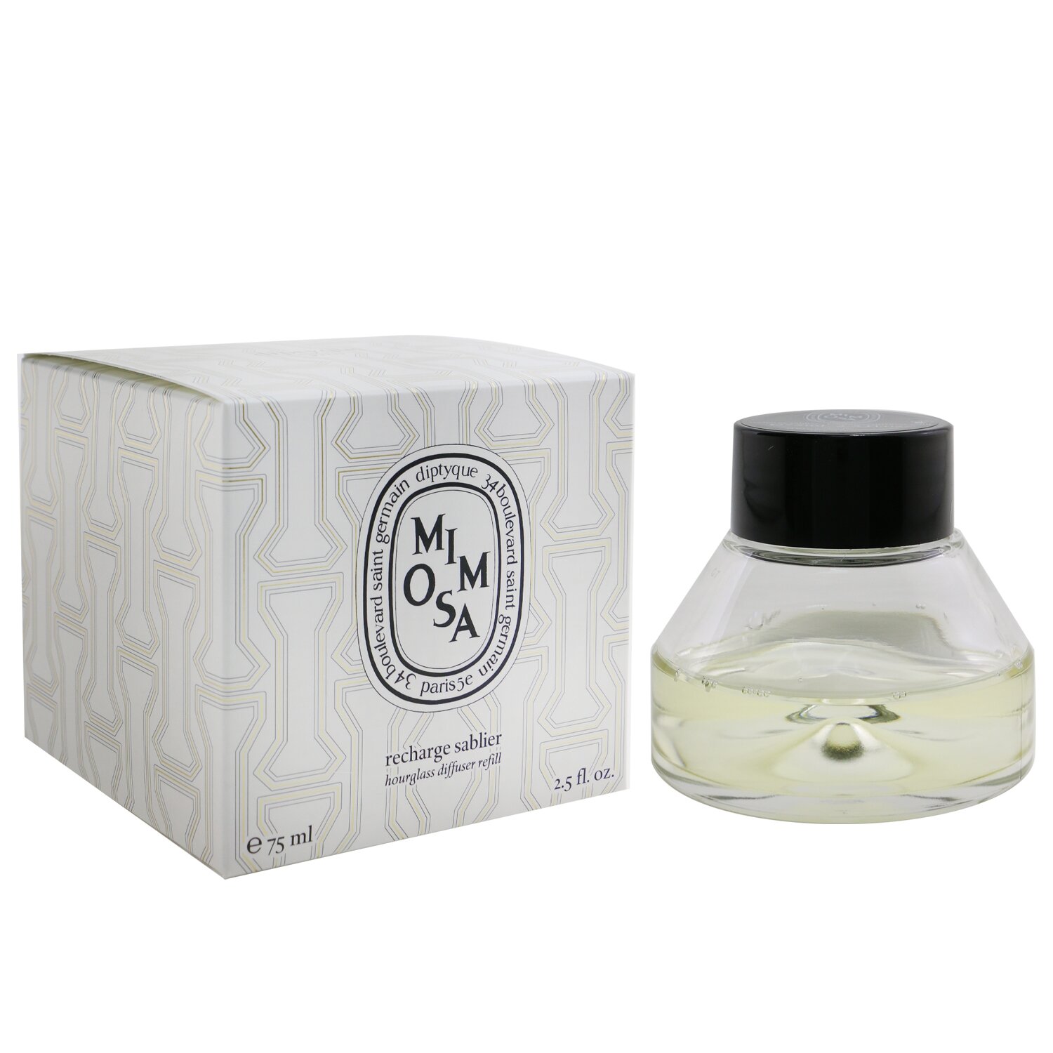 ディプティック アロマディフューザー Diptyque 可愛い おしゃれ Hourglass Diffuser Refill Mimosa 75ml ホームフレグランス 人気 コスメ 化粧品 誕生日プレゼント ギフト Sermus Es