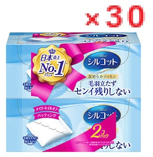【３０個書き割り】ユニ・チャーム シルコットコットン シルコット８２枚×２ 4903111455614 【unicharm ユニ・チャーム ユニ惹き付ける メイク雑貨 メイクグッズ LOTZ】