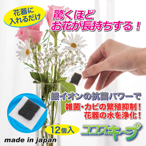 楽天市場 メール便可能 ８点まで 生け花イキイキ ココスキープ 12個入 Goto Cocos 切り花 抗菌 浄化 切花延命材 長持ちw ビューティーメイト