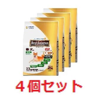 【４個仕掛ける】より良い平衡にする カリカリ仕立て 柴犬用 2.7kg  【unicharm Best Balance  ユニ・チャーム ユニ惹きつける ドッグフード ユニチャームペット 日本製愛玩動物ボンネットLOTZ】