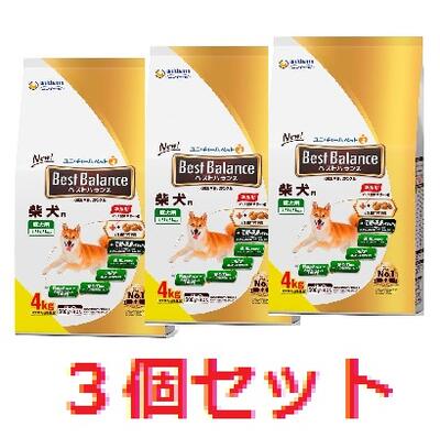 【３個仕掛ける】より良い平衡にする カリカリ仕立て 柴犬用 【unicharm Best Balance  ユニ・チャーム ユニ惹きつける ドッグフード ユニチャームペット 日本製愛玩動物ボンネットLOTZ】