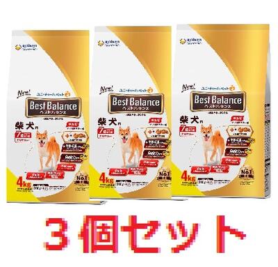 【３個仕掛ける】より良い平衡にする カリカリ仕立て 柴犬用 7歳以上用 【unicharm Best Balance  ユニ・チャーム ユニ惹きつける ドッグフード ユニチャームペット 日本製愛玩動物ボンネットLOTZ】
