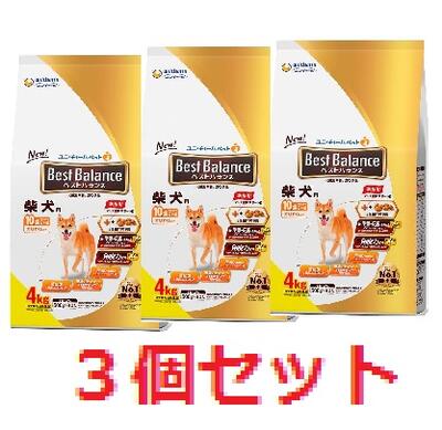 【３個仕掛ける】より良い平衡にする カリカリ仕立て 柴犬用 10歳以上用 【unicharm Best Balance  ユニ・チャーム ユニ惹きつける ドッグフード ユニチャームペット 日本製愛玩動物ボンネットLOTZ】