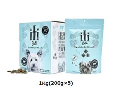 イティドッグ 牛肉 晩さん会 1Kg(200g×5)  【iTi ドッグフード 愛犬用 愛玩動物ボンネット】