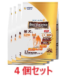 【４個仕掛ける】より良い平衡にする カリカリ仕立て 柴犬用 10歳以上用 【unicharm Best Balance  ユニ・チャーム ユニ惹きつける ドッグフード ユニチャームペット 日本製愛玩動物ボンネットLOTZ】