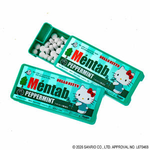 [Mail service available] Mentab (Mentab) Hello Kitty 9g (70 tablets) pack [Kitami peppermint tablet confectionary etiquette Japanese peppermint formulation agaro oligosaccharide Sanrio Hello Kitty]