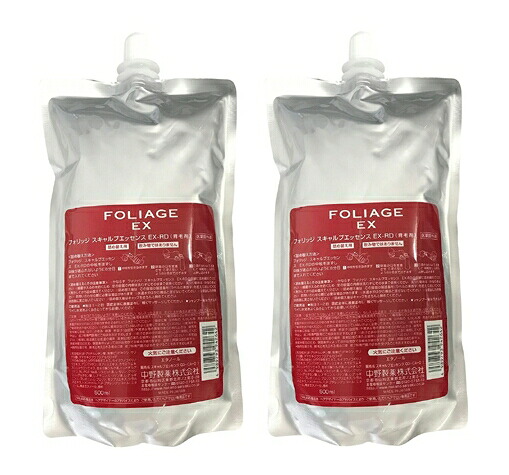 【2個】ナカノ フォリッジ スキャルプエッセンス EX-RD 500ml詰替 2個仕掛ける ※治療薬部外品育毛剤 【貨物輸送無料】