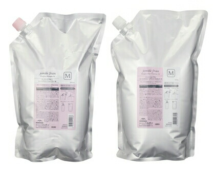 【M・2500レフィルセット】ミルボン ジェミールフランヒートグロス シャンプーM+手当てM 2500ml+2500g 各お役目用詰替仕掛ける 【貨物輸送無料】