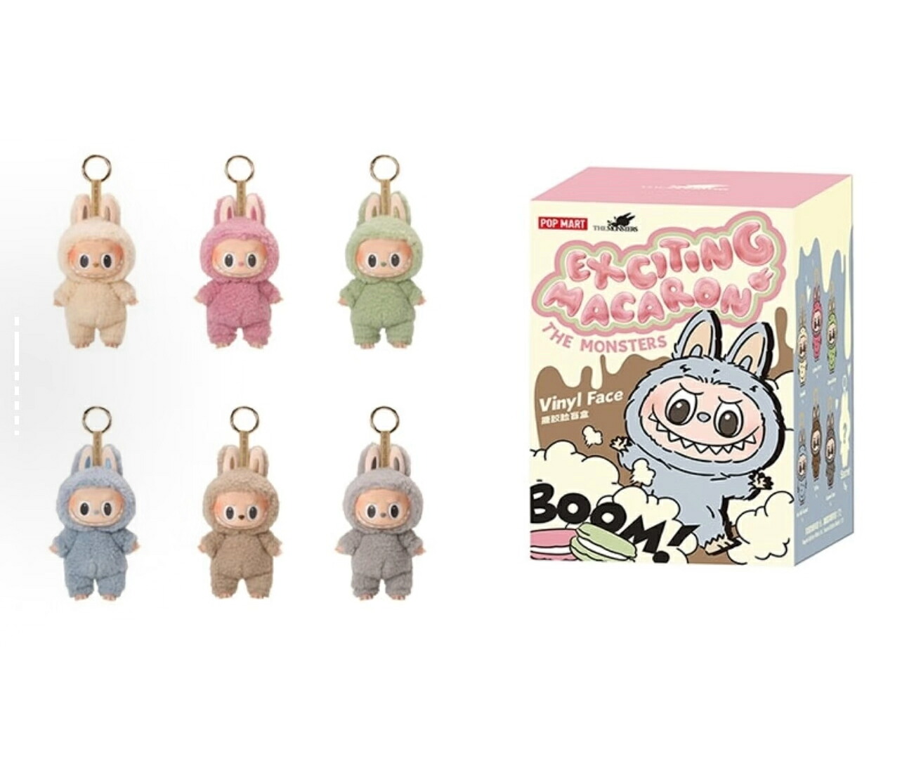 POPMART LABUBUマカロンぬいぐるみ三代Big into Energy THE MONSTERS Big into Energy Series-Vinyl Plush Pendant