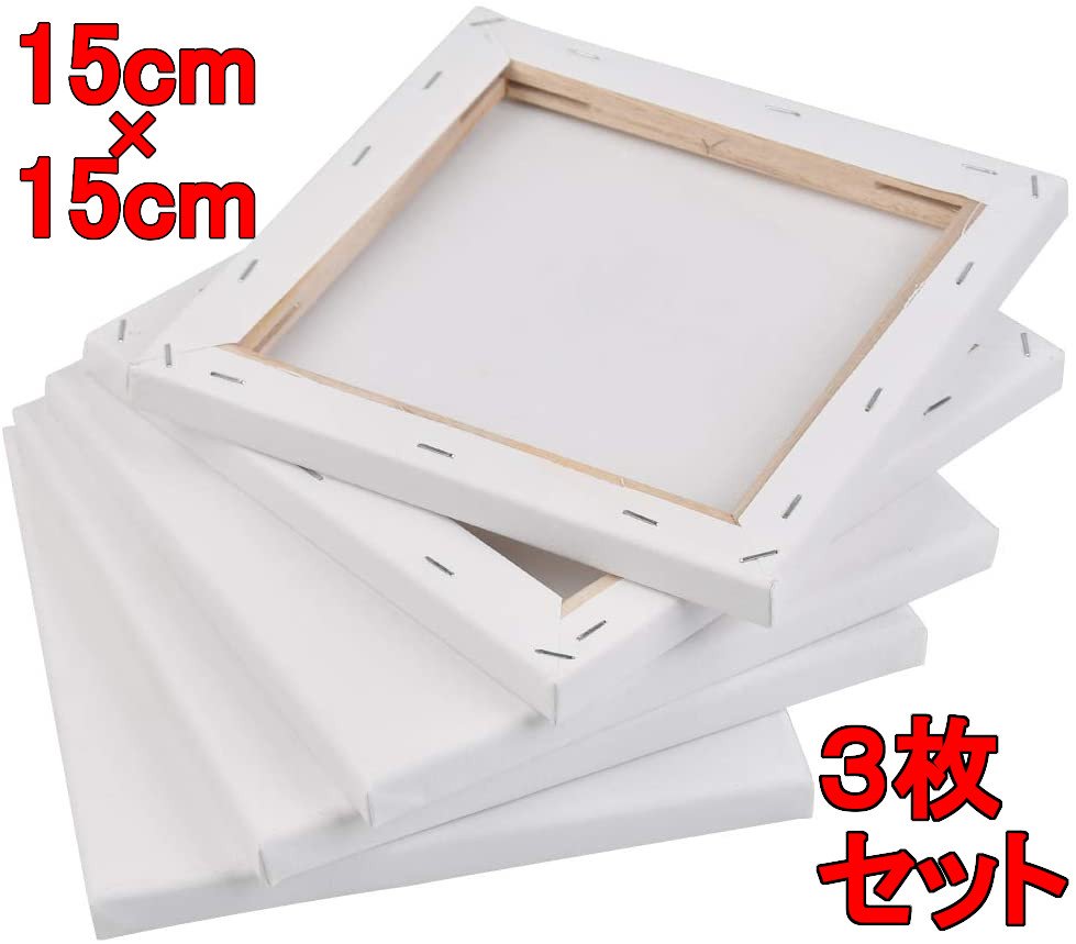 楽天市場】キャンバス 20*20cm 6枚/セット キャンバスボード 綿 中目 