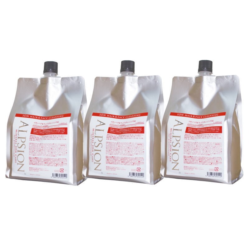 【3個セット】アルピジョン イオン ヘア\u0026フェイス クレンジング AX 1000ml レフィル【全商品最安値に挑戦】