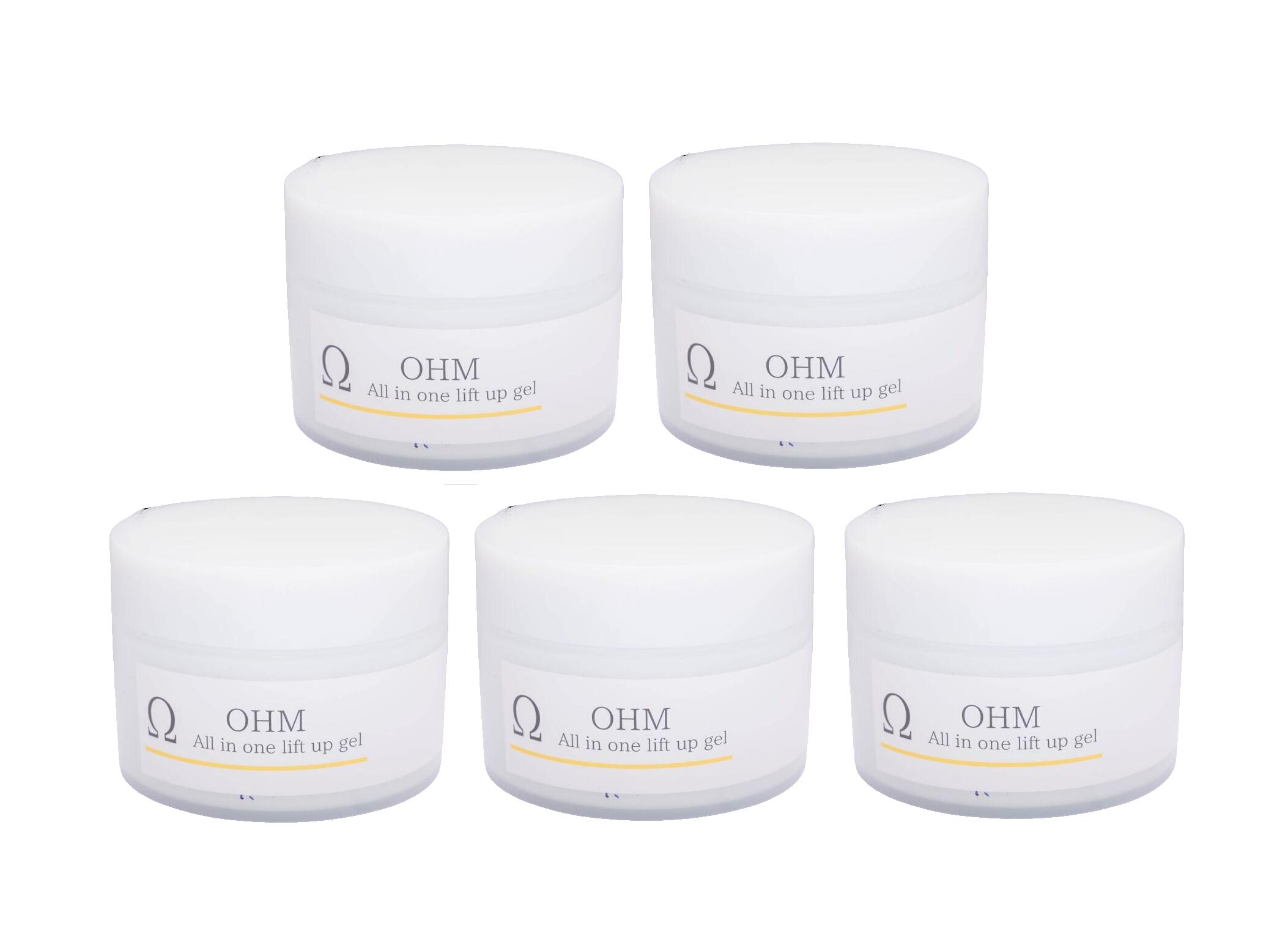 【5個まとめ買い】OHM(オーム) オールインワンスキンタイトニングジェル 50g 5個セット 【送料無料】|ビューティーサポート