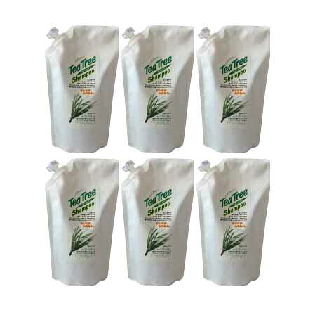 【6個まとめ買い】ハーティハートティートリーシャンプー 420ml 徳用詰替用パック 6個セット 【送料無料】|ビューティーサポート