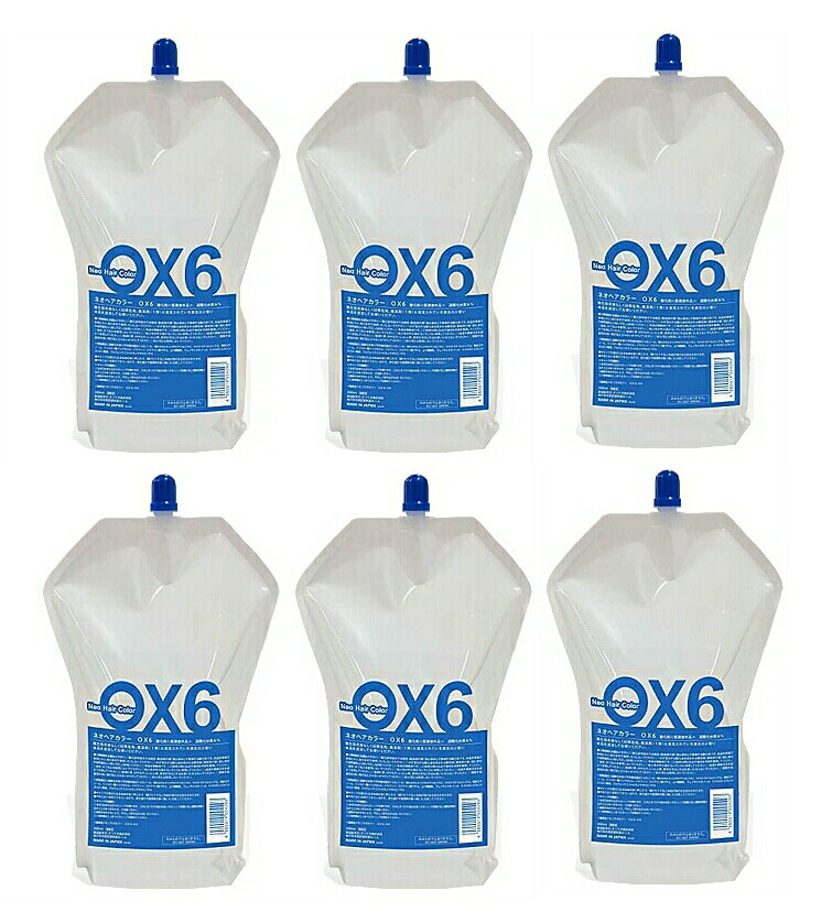 【6％・6個まとめ買い】4D　ネオヘアカラー　OX　6%　2000ml　6個セット　【送料無料】　 (アルカリヘアカラー用2剤)