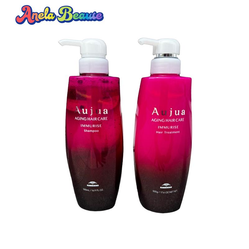 楽天市場】【セット品】ミルボン オージュア スムース シャンプー 500ml ヘアトリートメント 500g セット milbon aujua :  Anelabeaute