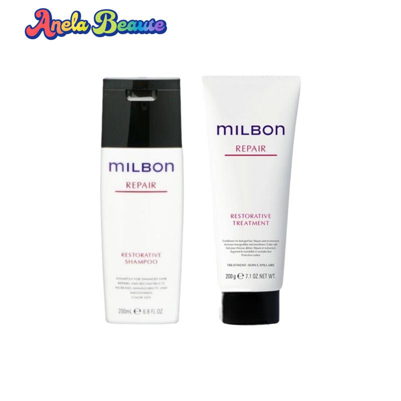 世界的ミルボン リストラティブ シャンプー200ml リストラティブ 手当て 200g 仕かける 【MILBON REPAIR】ミルボン 取り繕い 美容・コスメ・香水-シャンプー-ヘアケア・スタイリング