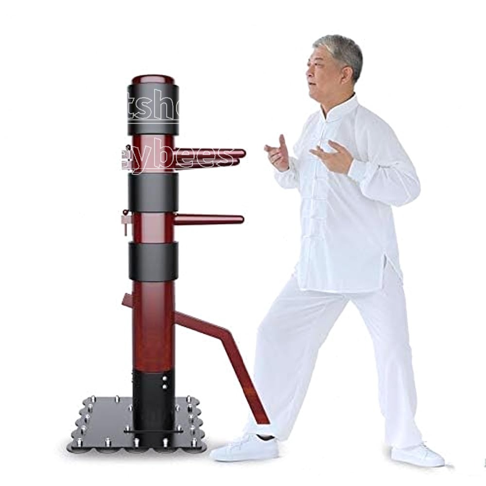 木人・提 詠春拳 吸盤式 155-175cm 調節可 木人 ポータブル 武術 2026モデル カンフー 格闘技 練習 自宅 室内 模造木 アイアン吸盤 トレーニング