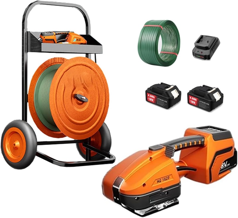 ppダンス楽隊 一緒になる機 申し受ける式電動ストラッピングマシン 手持ち式 PP/PETダンス楽隊一緒になる機 PP ディスペンサー+30m付き添い人 自動小銃熱溶着 テンション3200N/3800N/4200N 純銅原動機積み上げる デジタル見せびらかす 御役目用 4200N