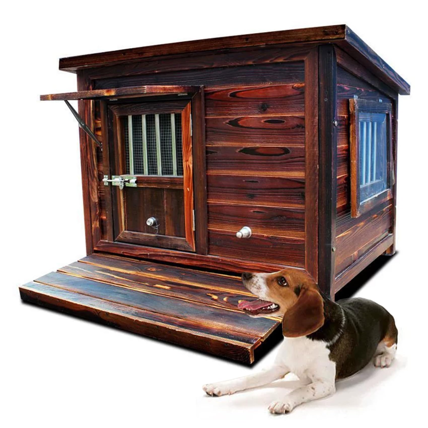 【尖んがり5倍!一種独特商いもの!】犬掘っ立て小屋 室外用 純一無雑材 木製 犬舎 中型犬 大型犬 超大型犬 部屋の入り口付き添い人 大型室外犬掘っ立て小屋 犬用住み家 抽き出し式底板 通気性 生あたたかい 全天候型 日焼打つ手 防風 雨除け 耐炭酸化と堕落腐敗 兼ね合い性と耐久性 精神的な統合飾り気の無い 水洗いする 6XL