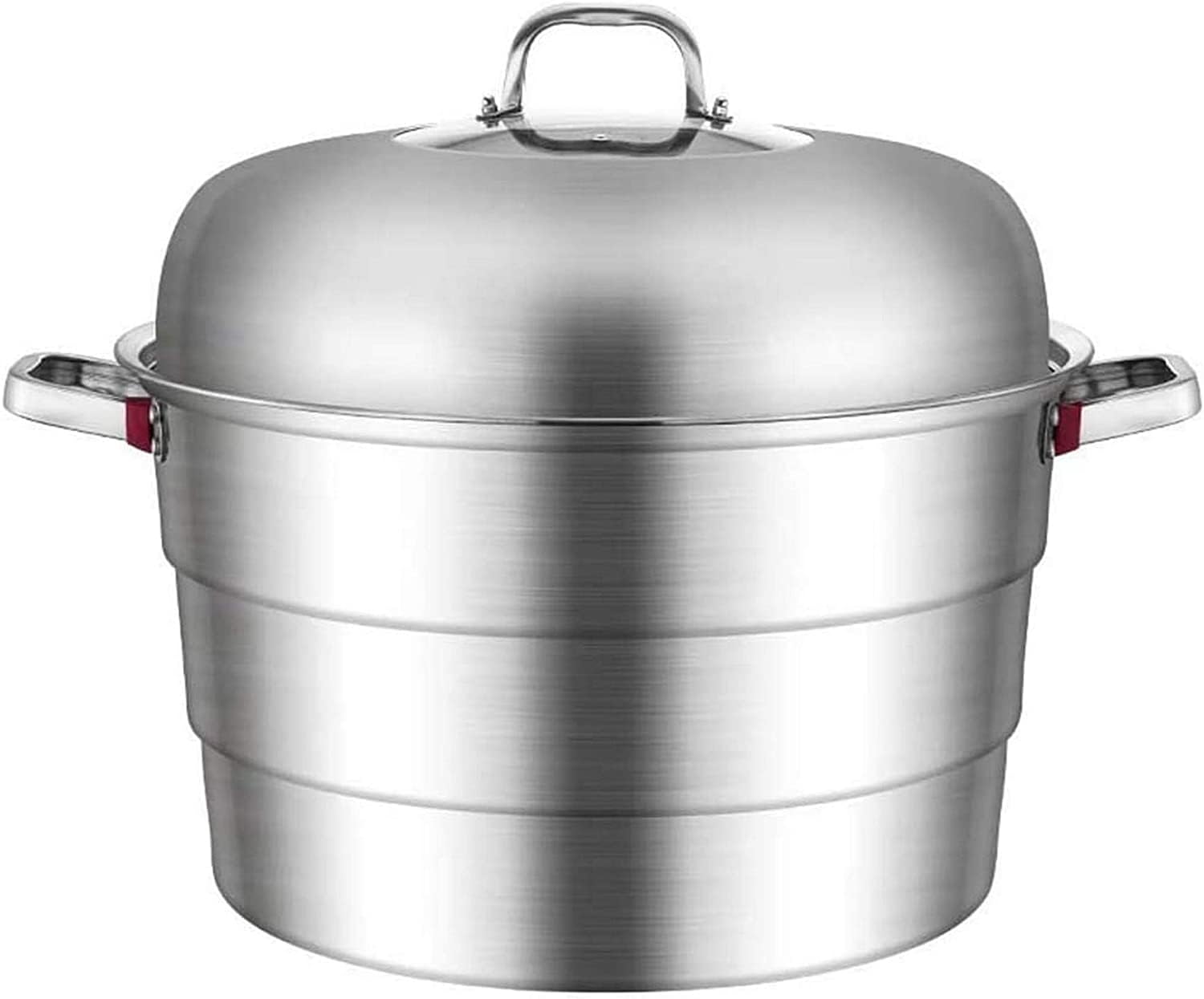 ステンレス蒸し器厚手特大3層蒸し器超大型食堂ホテルレストラン業務用鍋ガスコンロ電磁調理器多目的鍋（サイズ：45cm） 50cm