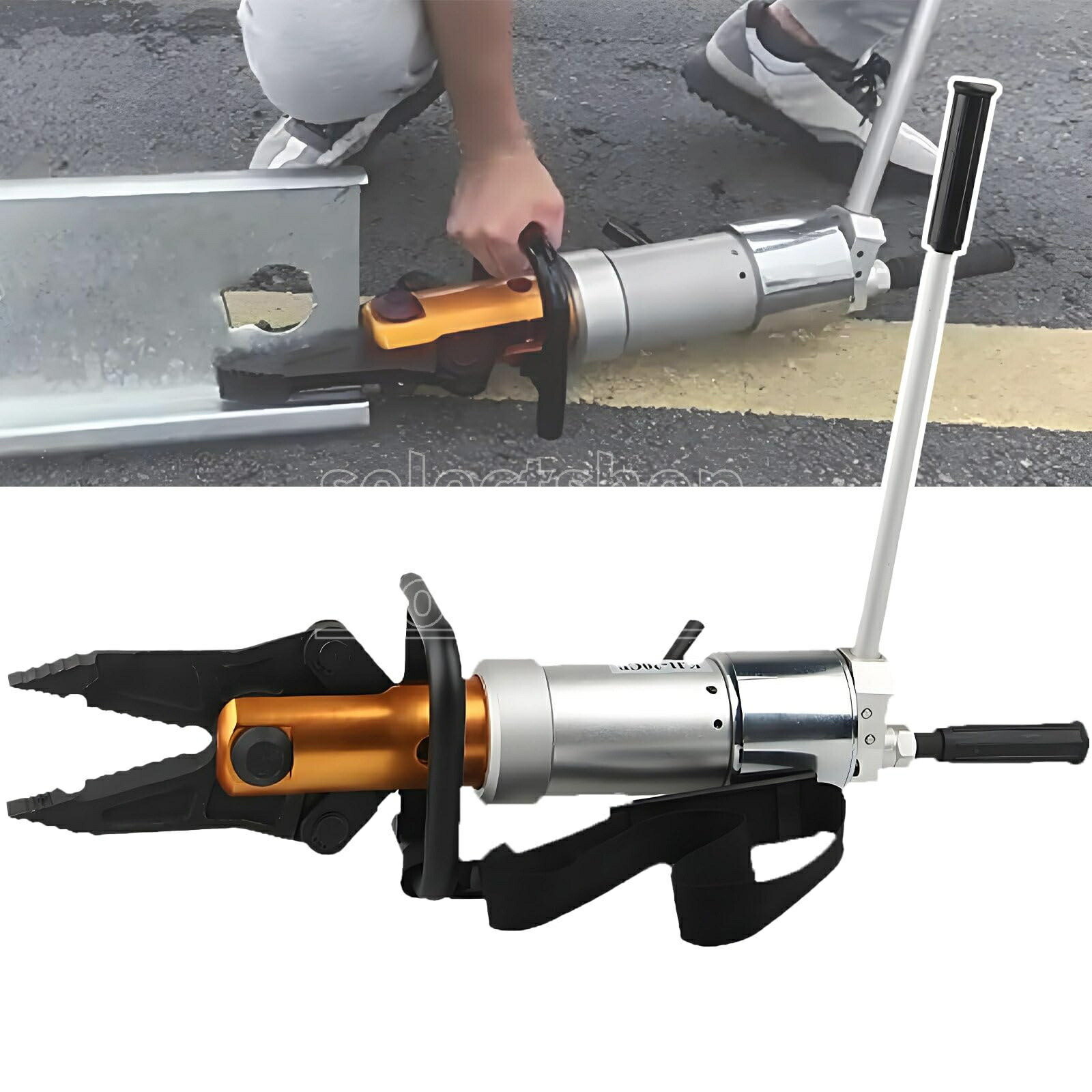 一体型ポータブル油圧式スプレッダー カッター 油圧エキスパンダー せん断力18T 拡張力5.5T 消防 交通事故 緊急救助用 救助工具 防災 災害 救助 コンビツール 救急 切断 破壊 現場 頑丈 高耐久 プロ仕様 油圧カッター 持ち運び便利
