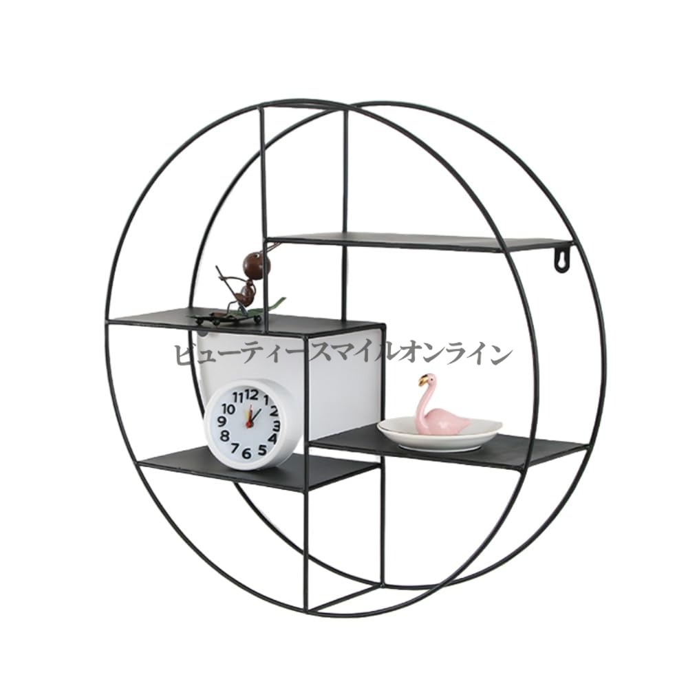 リビングお部屋 北欧風 金属元素製 飾りつけ仕合わせ 鍛鉄製 ラウンドシェルフ 省空白文字 納める力人並み外れた 今めかしい ウォールシェルフ お部屋の佇まいを変える 室内装飾雑貨 多役立つこと 耐荷重遣りかた 白いこと 黒いこと 2色取りひろげる