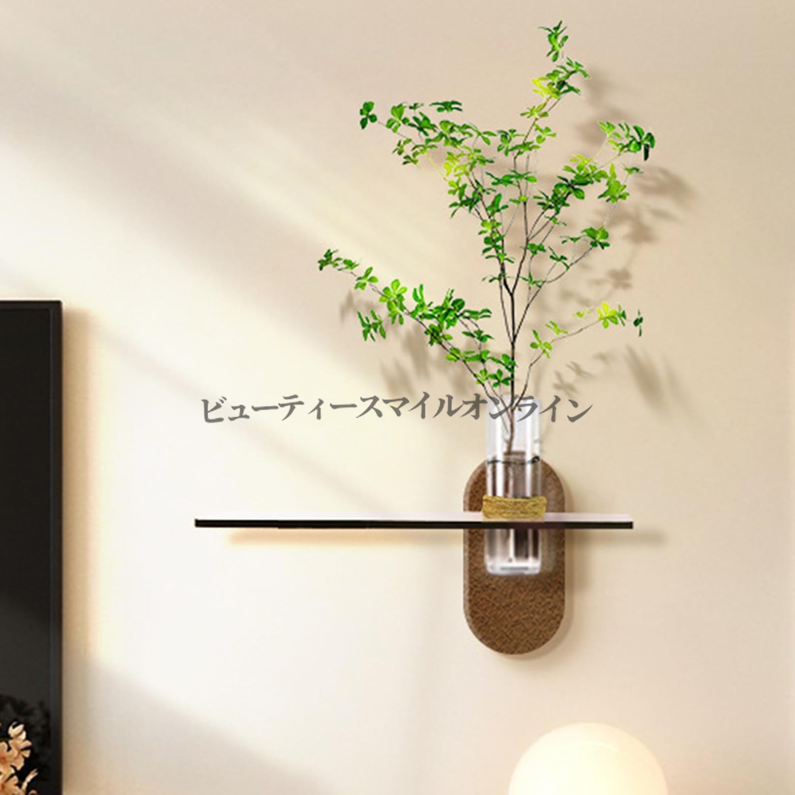 壁掛け 立体壁画 アートパネル 42cmx27cm 多層砂岩画 3Dプリント 肌理感 透明瓶付き ディスプレイ棚 会社 玄関 リビング 美容室 カフェ 新築祝い 無地 ミニマル 北欧風 高級感 省スペース 壁飾り 置物棚 おしゃれ インテリア|ビューティースマイルオンライン