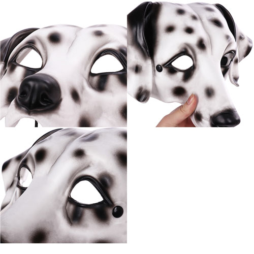 高さ24cm ダルメシアン 仮面 マスク お面 コスチューム 舞踏会 イベント メンズ 立体 コスプレ グッツなりきり レディース 小道具 仮装