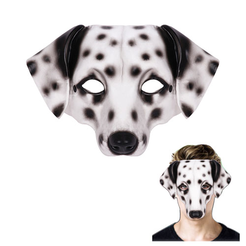 高さ24cm ダルメシアン 仮面 マスク お面 コスチューム 舞踏会 イベント メンズ 立体 コスプレ グッツなりきり レディース 小道具 仮装