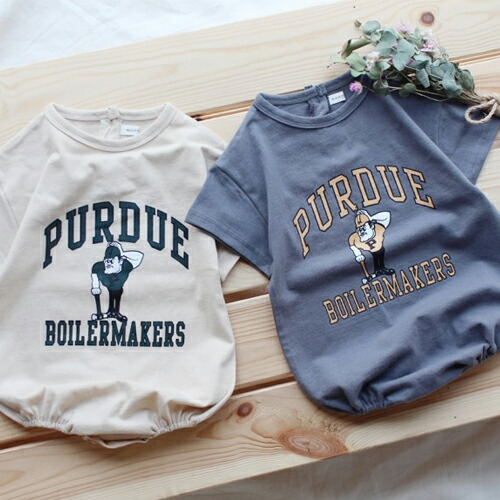 楽天市場 Sale カジュアル ロンパース 半袖 夏 ベビー 韓国 子供服 男の子 女の子 Purdue 韓国こども服 兄弟 兄妹 お揃い ロンパース 70 80 出産祝い 子供服 Beberin べべリン