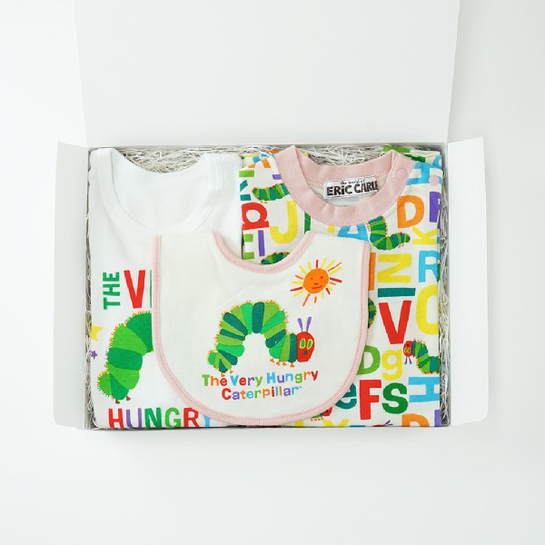 楽天市場 送料無料 Beberyオリジナルギフトボックス はらぺこあおむしピンク 3点セット 女の子 出産祝い Bebery ベベリー 楽天市場店