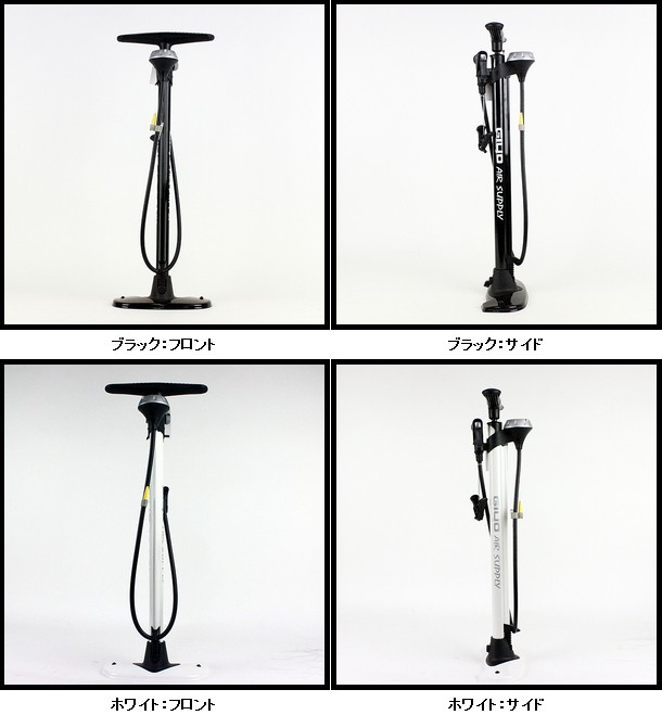 giyo ジーヨ gf-54 ゲージ付自転車空気入れ 米式 仏式 英式バルブ対応 フロアポンプ