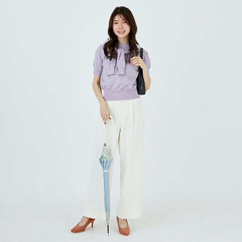 【楽天1位】【because 公式】バイカラーパイピング 長傘 雨傘 傘 UVカット レディース おしゃれ 花 撥水 上品 女性 58cm ビコーズ | 花びら かさ 女子 かわいい ギフト プレゼント 大人 ロング 無地 兼用傘 晴雨兼用