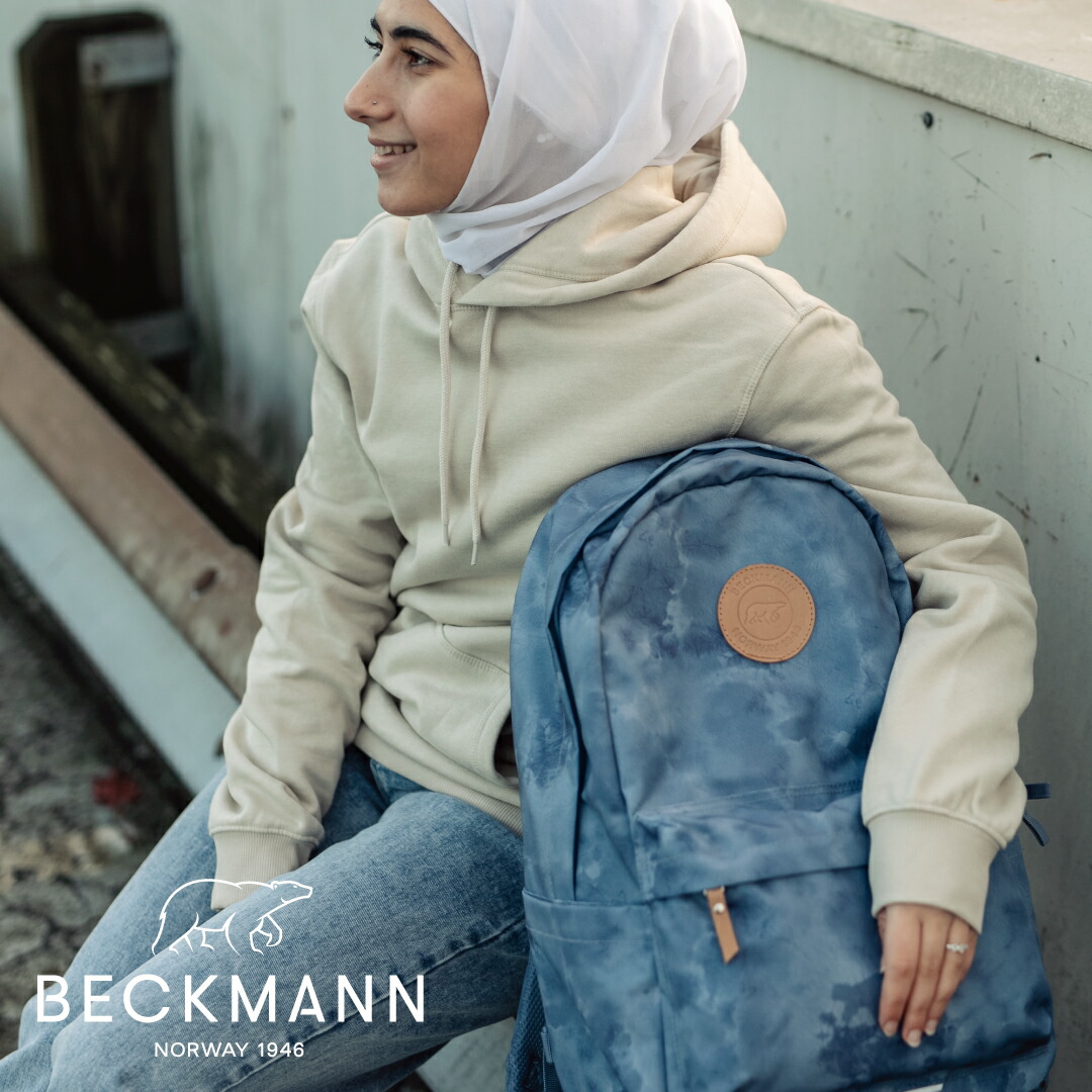 【BECKMANN】 ベックマン ノルウェー リュック CITY 30L Organic Blue バックパック メンズ レディース パソコン ビジネス 大容量 通学 通勤 人間工学 軽量 レインカバー付き 北欧