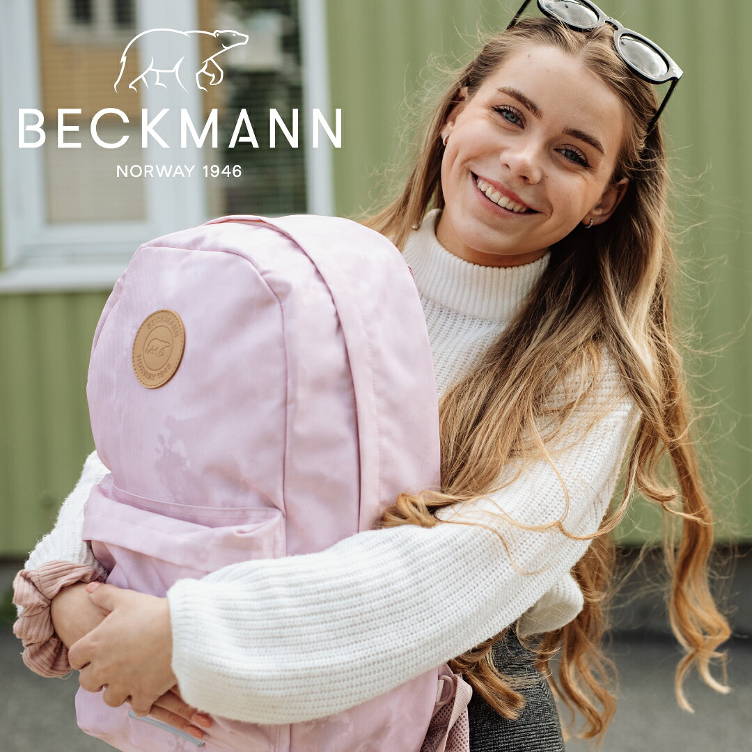 【BECKMANN】 ベックマン ノルウェー リュック CITY 30L Organic Pink バックパック メンズ レディース パソコン ビジネス 大容量 通学 通勤 人間工学 軽量 レインカバー付き 北欧｜BeckmannNorway