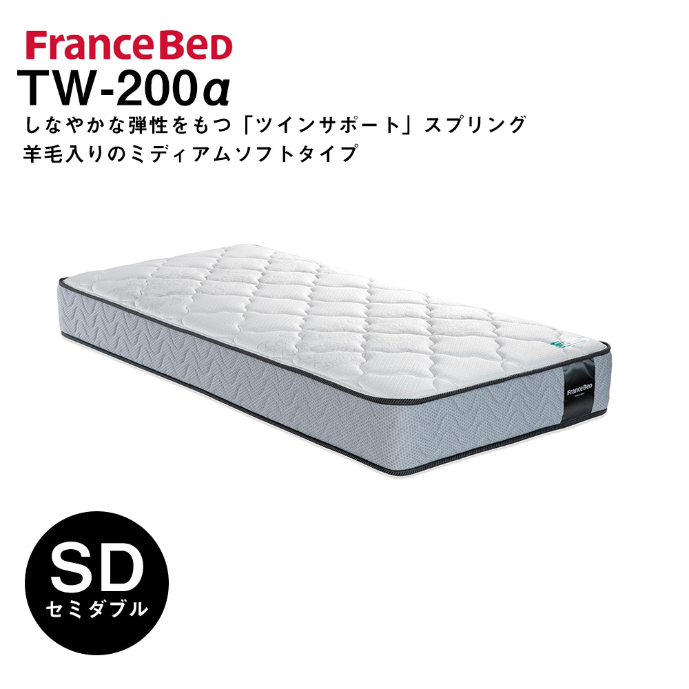 フランスベッド TW-010α SS ツインサポート bed正規販売店 ハード セミ