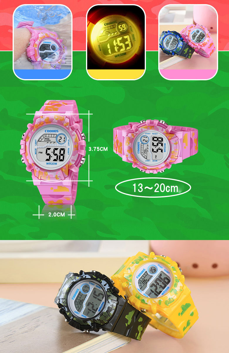 楽天市場 腕時計 子供用 ジュニア スポーツ デジタル スポーツウォッチ 男の子 女の子 小学生 低学年 キッズ 卒業 入学 記念品 ギフト プレゼント ケイロス