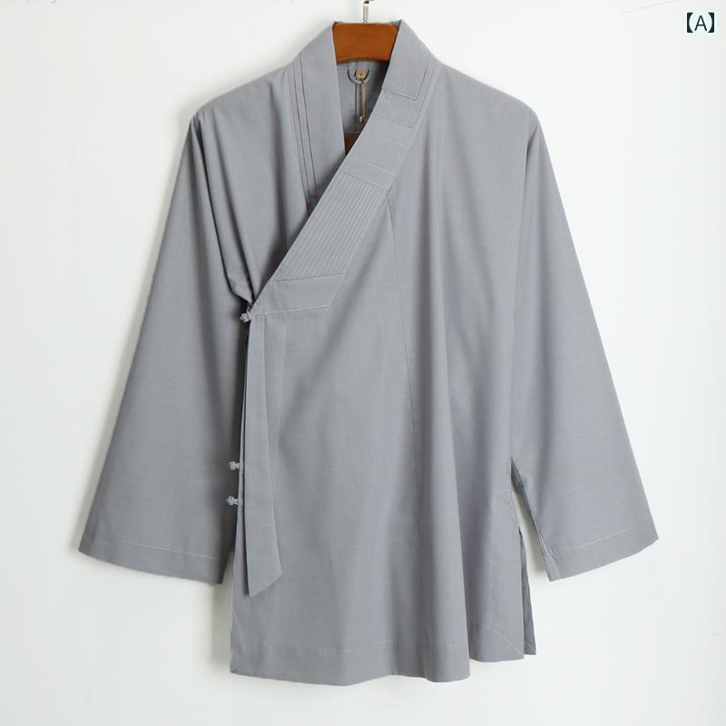 僧服 僧衣 衣装 仏教 夏 薄手 メンズ レディース 羅漢 ポリエステル 綿 コットン カジュアル グレー ブル イエロー｜ビードゥー喜幸