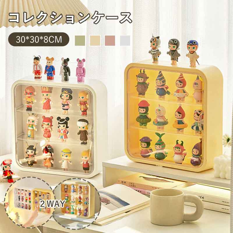 薄型 壁掛け可能 展示用 模型 コレクションケース棚 防塵 透明 卓上 ディスプレイケース ステージ 3段 フィギュアケース アクリル製 コレクションケース