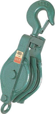 新規購入 ｈｈｈ スリーエッチ 強力型滑車二車スナッチ フック型１００ｍｍ 345x112x79 4 7kg 吊りクランプ スリング 荷締機 滑車 オープニング大放出セール Www Textiquim Com