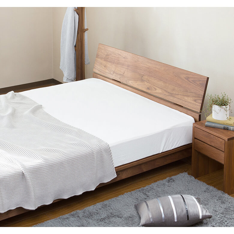 【楽天市場】ベッド シングル 木製 無垢材 組立設置無料 国産 コルツ ウォールナット すのこ ウォルナット オイル塗装 日本製 一人暮らし